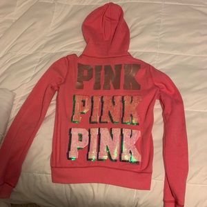 Pink hoodie